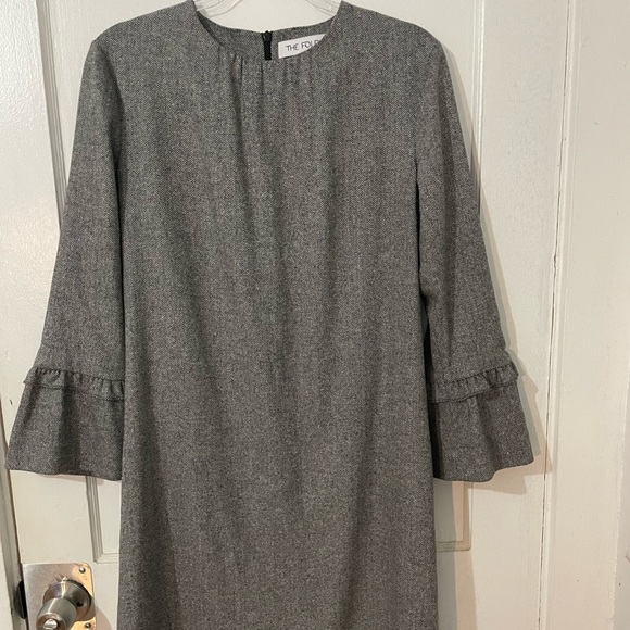 The Fold London Dresses & Skirts - The Fold London Carnaby Knit Shift Dress Bell Sleeves Wool Blend Uk Size 12